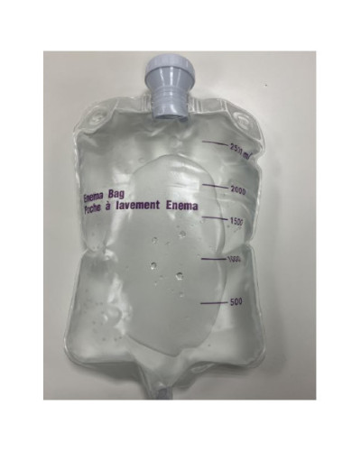 Poche à  lavement ENEMA HELTIS LINE avec clamp et large bouchon à  vis