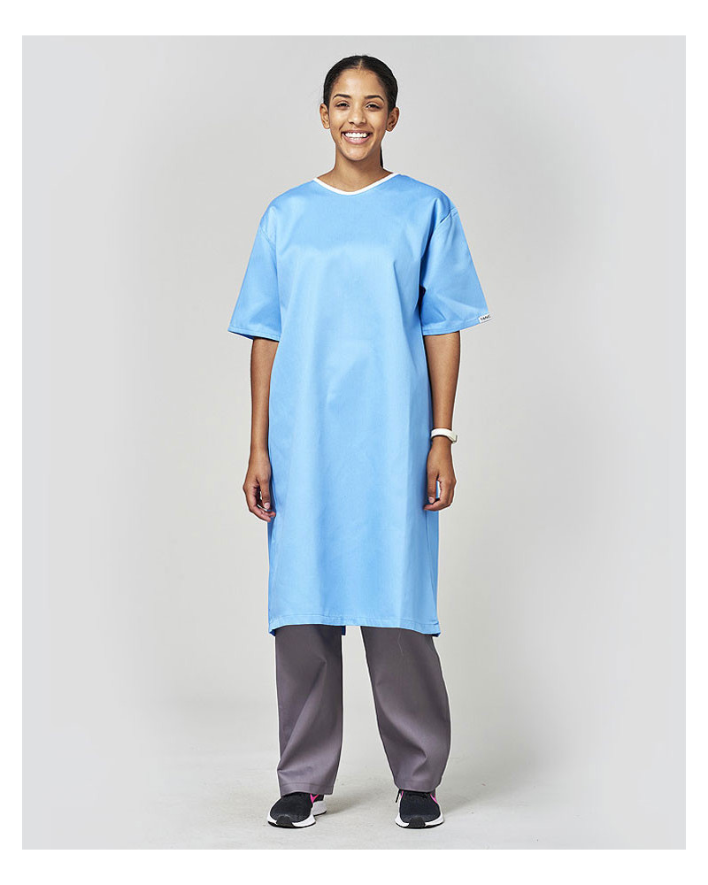 Blouse pour patient (Bleu ciel uni) Blouse pour patient (Bleu ciel uni)