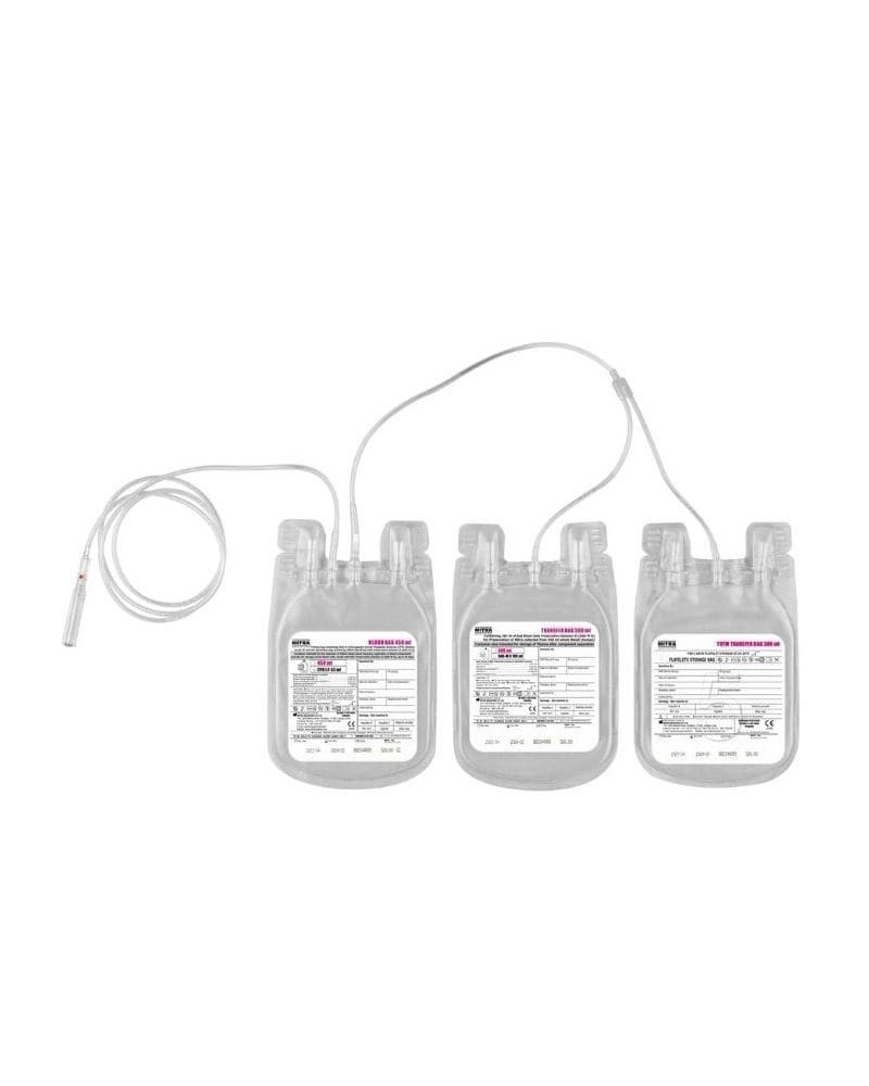 Poche à sang TRIPLE , soudure ordinaire (common film) Poche à sang TRIPLE , soudure ordinaire (common film)