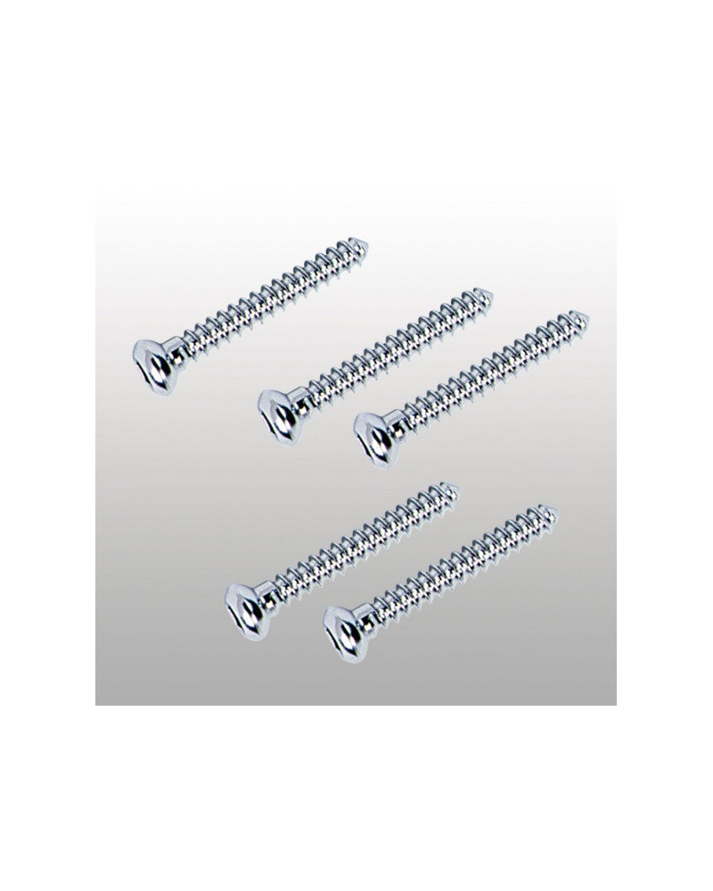 Vis corticales, Ø 3,5 MM, Filetage Fin (20 TPI), De 14 à 42 mm Vis corticales, Ø 3,5 MM, Filetage Fin (20 TPI), De 14 à 42 mm