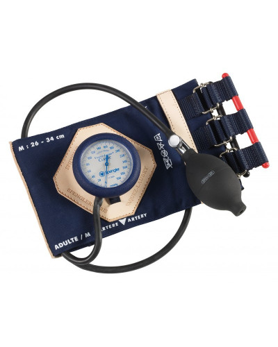 Tensiomètre Vaquez-Laubry Classic avec brassard sangles coton marine Adulte (M)