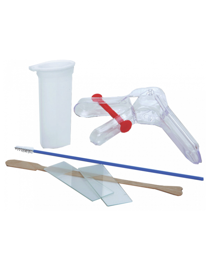 Kit de prélèvement gynécologique stérile pour frottis cytologique