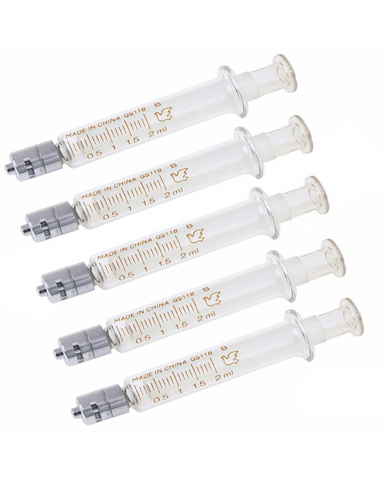 Seringues en verre, Bout verre luer excentré, 2ml