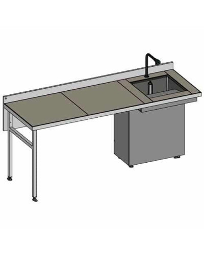 Paillasse de laboratoire inox - Pharma Line - 900 x 700 mm