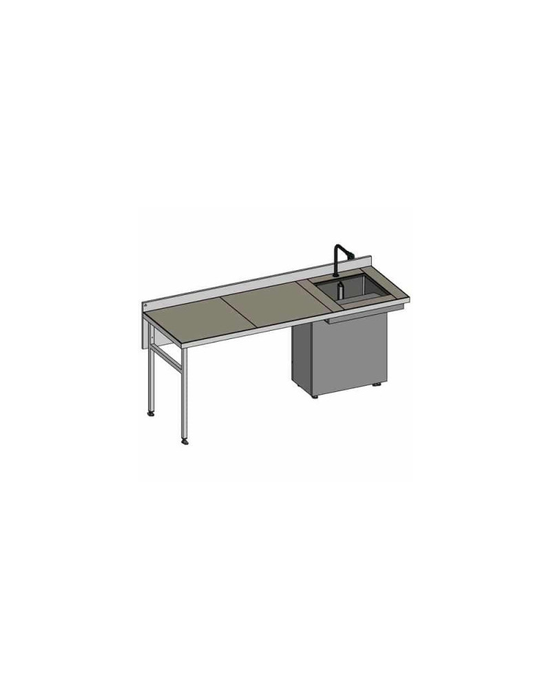 Paillasse de laboratoire inox - Pharma Line - 900 x 700 mm