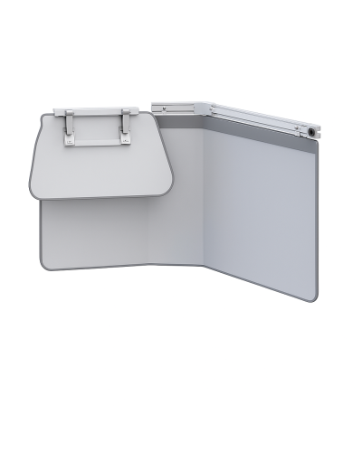 Bavolet Anti-X double articulation, avec rail porte accessoires