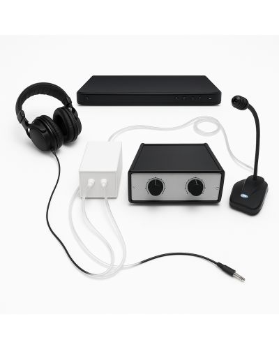 Système de relaxation audio amagnétique compatible 7 Tesla