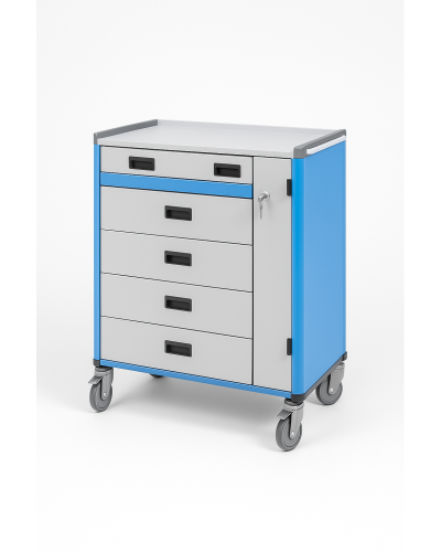 Chariot de stockage amagnétique 4 tiroirs compatible 7 Tesla