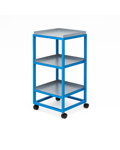 Desserte amagnétique porte instruments trois étagères - compatible 7 Tesla