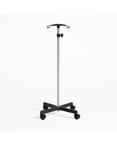 Porte sérum IRM amagnétique 2 crochets