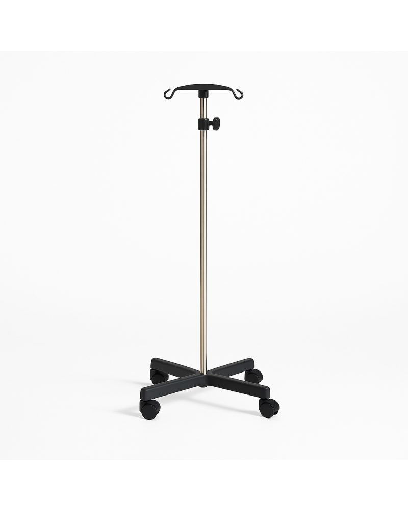 Porte sérum IRM amagnétique 2 crochets