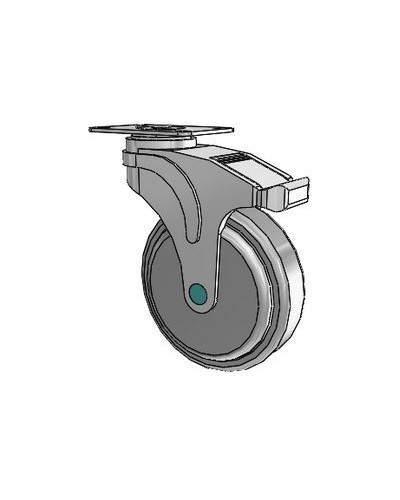 Jeu de 04 roulettes amagnétiques