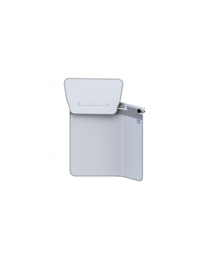 Bavolet Anti-X simple articulation 100 x 70 cm avec bavette de protection haute amovible et rail porte accessoires Bavolet Anti-X simple articulation 100 x 70 cm avec bavette de protection haute amovible et rail porte accessoires