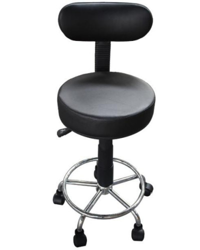 Tabouret à hauteur réglable avec dossier