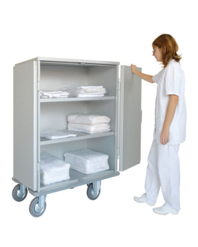 Chariot armoire de distribution du linge