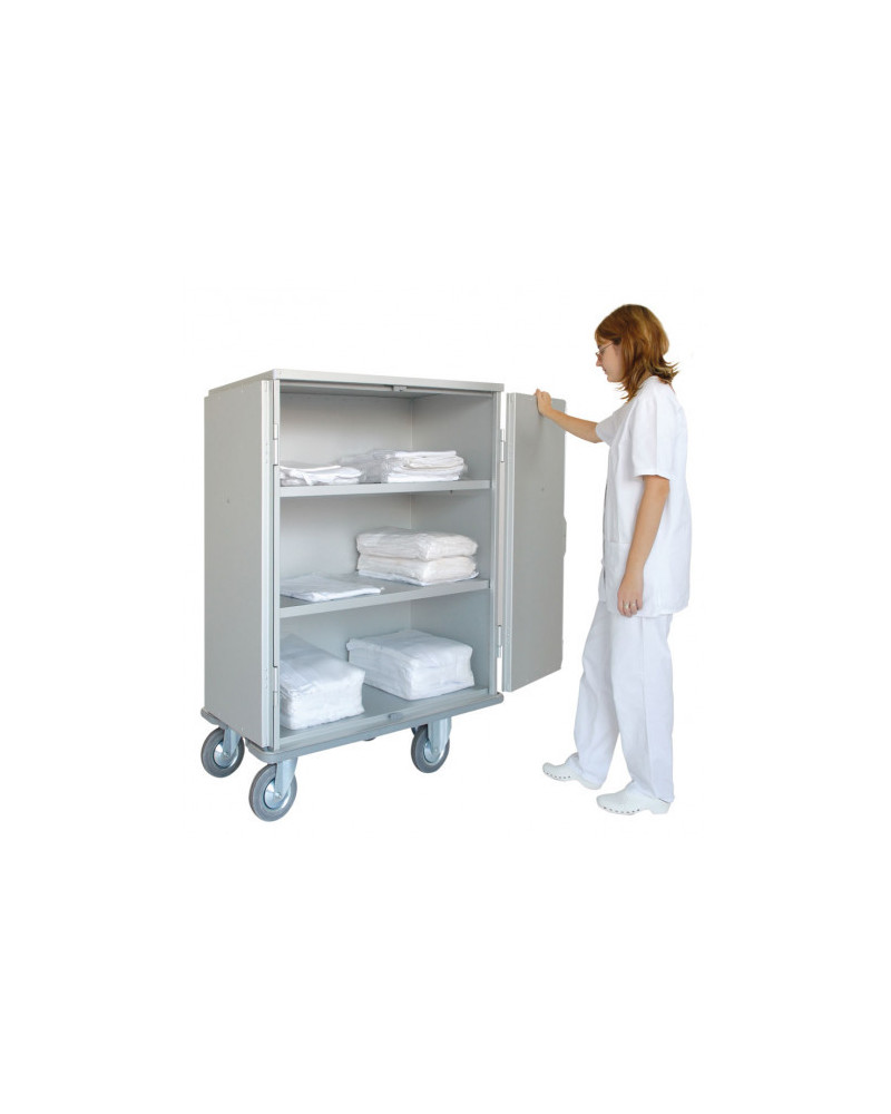 Chariot armoire de distribution du linge