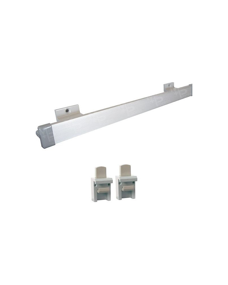 Rail aluminium + 2 platines pour lavabo MP'DUO