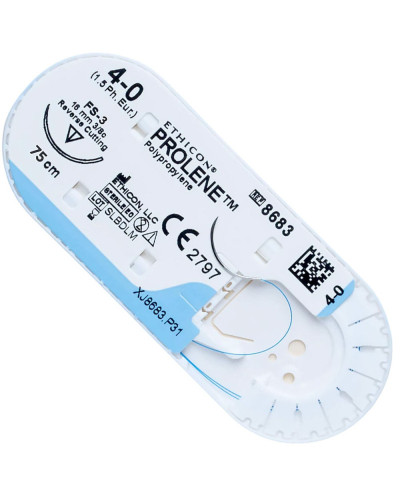 Fil de suture non résorbable bleu Ethicon Prolene