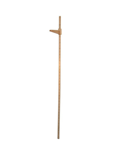 Toise  Adulte, en bois naturel 200 cm Grad 0.5 cm
