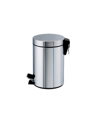 Poubelle inox à  pédale à 29x45cm 20 L
