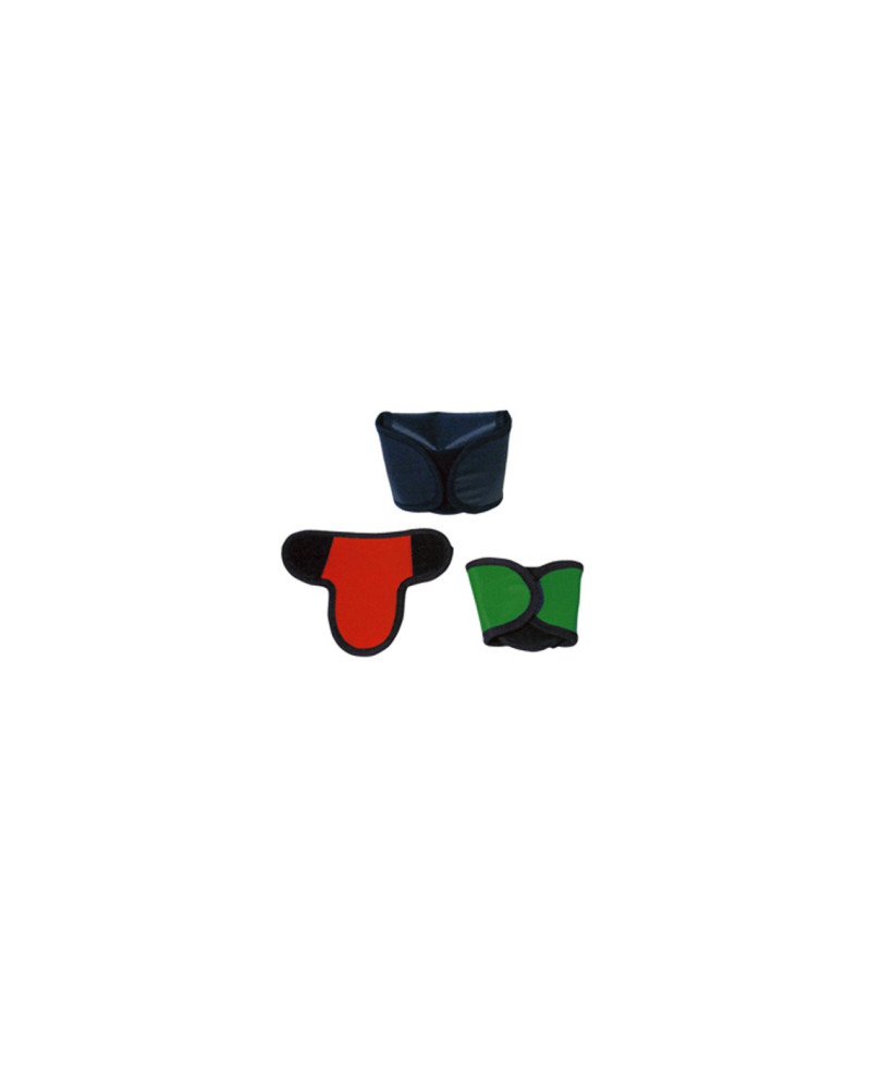 Protège gonade set de 3 tailles S/M/L, avec fermeture velcro plomb 1mm