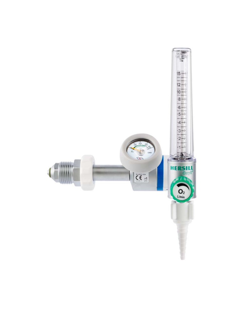 Détenteur oxygène avec débitmètre à  bille, 0-15L/min Détenteur oxygène avec débitmètre à  bille, 0-15L/min