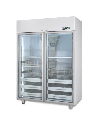 Armoire réfrigérée médical (Réfrigérateur) Fiocchetti, modèle MEDIKA 1500 ECT-F PLUS avec 6 clayettes + Enregistreur graphique