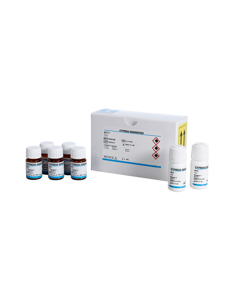 APTT / TCA (Temps de céphaline activée) 5 flacons de 4ml APTT / TCA (Temps de céphaline activée) 5 flacons de 4ml