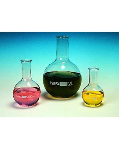 Ballon à  fond plat en verre PYREX 2L