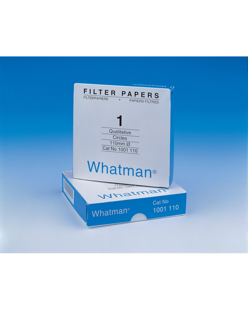 Papier filtre qualitatif standard Whatman grade 1.