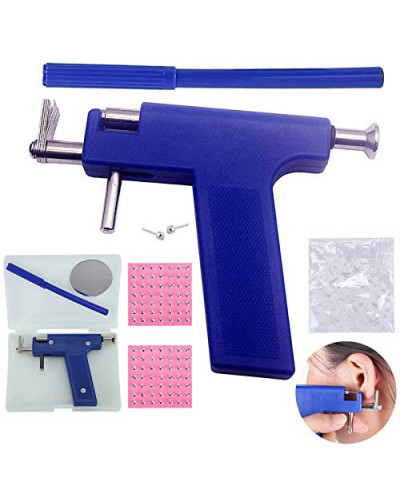 Kit Piercing pour oreilles comprenant pistolet + stylo marqueur + boucles