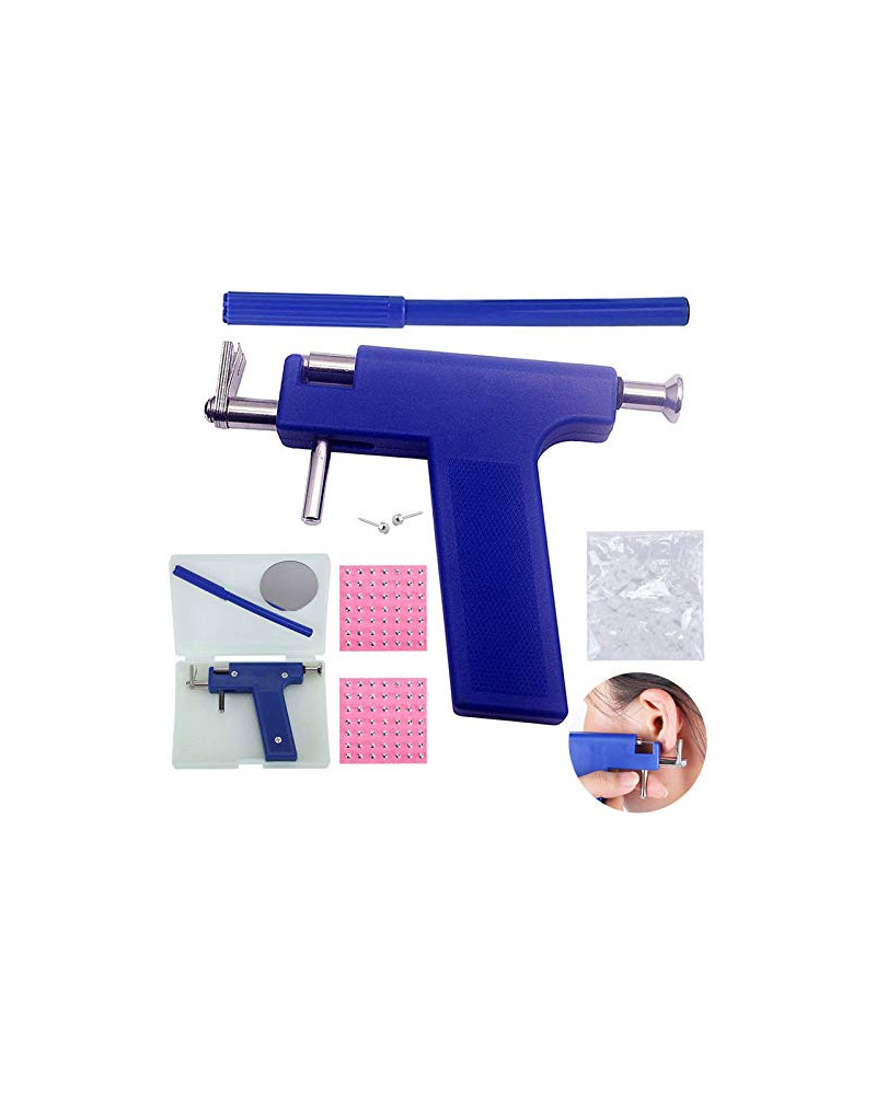 Kit Piercing pour oreilles comprenant pistolet + stylo marqueur + boucles