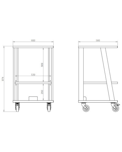 Chariot pour autoclave SAB