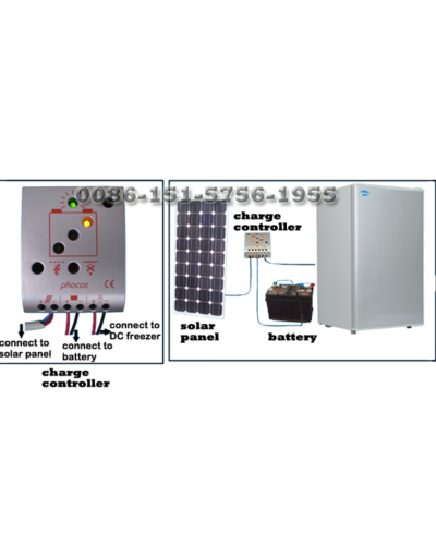 Contrôleur de charge pour refrigérateur mixte, électricité - solaire