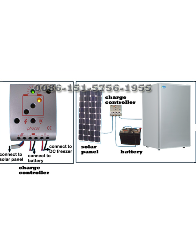 Contrôleur de charge pour refrigérateur mixte, électricité - solaire