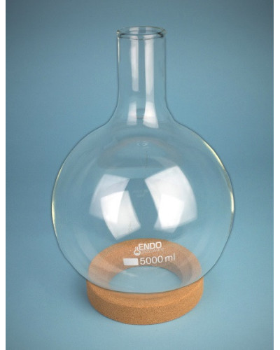 Ballon fond rond col étroit en verre Pyrex