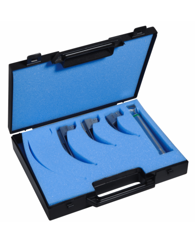 Coffret laryngoscope F/O, 3 lames Miller (00, 0, 1)