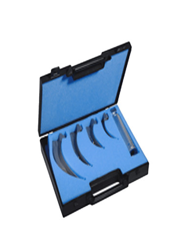 Coffret laryngoscope Mc Intosh, 4 lames (n°1, 2, 3, 4)