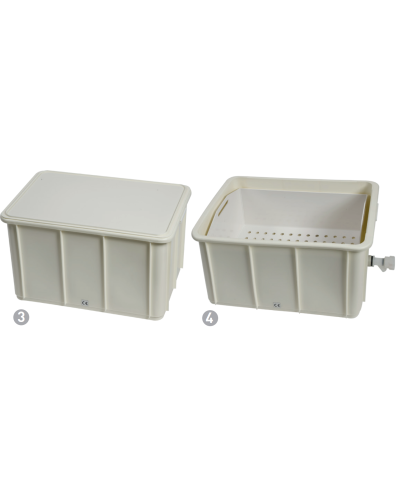 Bac de trempage Anios 40L avec couvercle plein et robinet - INSTRUBAC