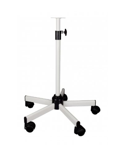 Pied roulant télescopique pour lampe à  infrarouge
