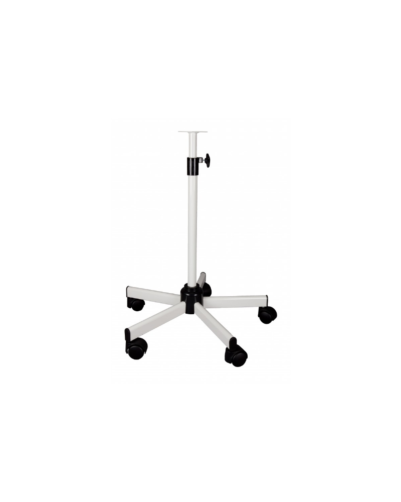 Pied roulant télescopique pour lampe à  infrarouge