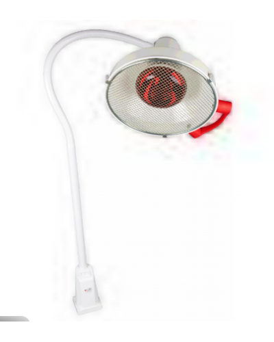 Lampe Infrarouge 230V/250W L.86 cm - blanc avec minuterie (sans pied)