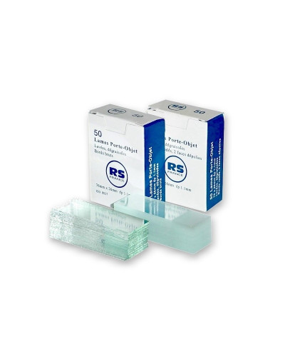 Lames porte-objet Rodés 90°, Boite de 50 lames