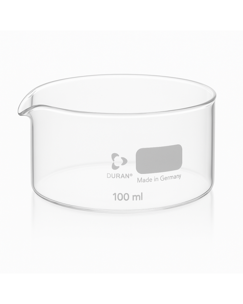 Cristallisoir DURAN en verre avec bec verseur Cristallisoir DURAN en verre avec bec verseur