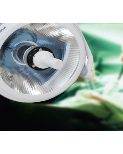 Lampe d'opération plafonnière deux coupoles ZF700/700 avec camera vidéo