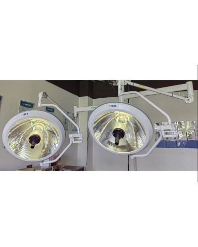 Lampe d'opération plafonnière deux coupoles ZF700/700