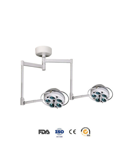 Lampe d'opération double coupoles, 10 réflecteurs