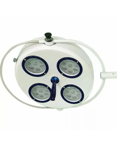 Lampe d'opération mobile à LED 4 réflecteurs, avec batterie de secours