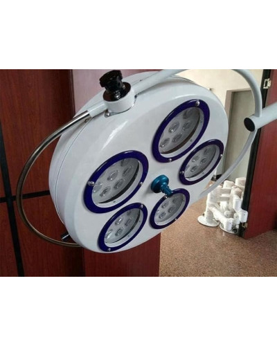 Lampe d'opération plafonnière une coupole, à LED 5 réflecteurs