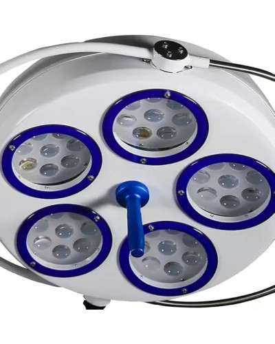 Lampe d'opération plafonnière une coupole, à LED 5 réflecteurs